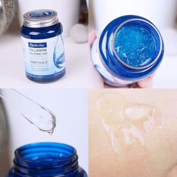 Farm stay Anti-Wrinkle Whitening All In 1 Ampoule Collagen And Hyaluronic Acid, 250 Ml