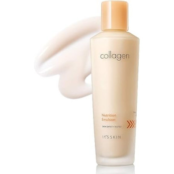 Its Skin Collagen Nutrition Emulsion, 150 Ml, Nutri Active Marine Collagen Firming Facial Emulsion, Revitalizing And Elasticity For Rough And Aging Skin