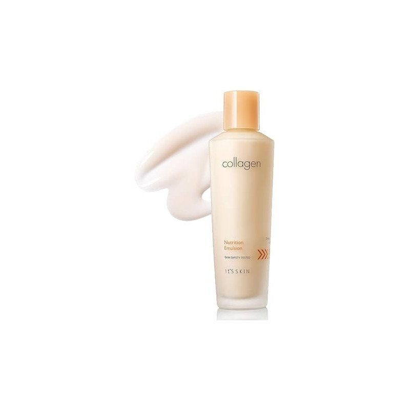 Its Skin Collagen Nutrition Emulsion, 150 Ml, Nutri Active Marine Collagen Firming Facial Emulsion, Revitalizing And Elasticity For Rough And Aging Skin