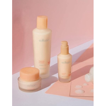 Its Skin Collagen Nutrition Emulsion, 150 Ml, Nutri Active Marine Collagen Firming Facial Emulsion, Revitalizing And Elasticity For Rough And Aging Skin