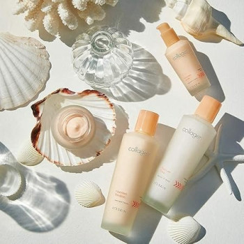 Its Skin Collagen Nutrition Emulsion, 150 Ml, Nutri Active Marine Collagen Firming Facial Emulsion, Revitalizing And Elasticity For Rough And Aging Skin