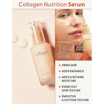 Its Skin Collagen Nutrition Serum, 40 Ml, Serum Skin Treatment Anti Aging Facial Wrinkle Night Antioxidant Moisturizer Hydroboost Softener