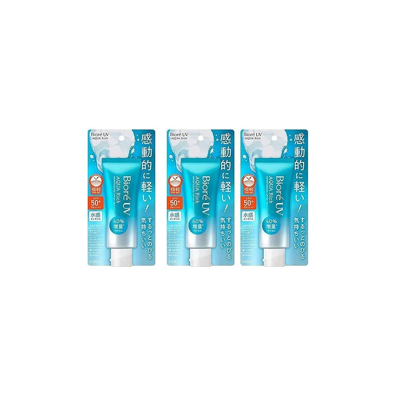 Biore Kao Biore Uv Aqua Rich Watery Essence, Spf50+ Pa++++, Pack Of 3