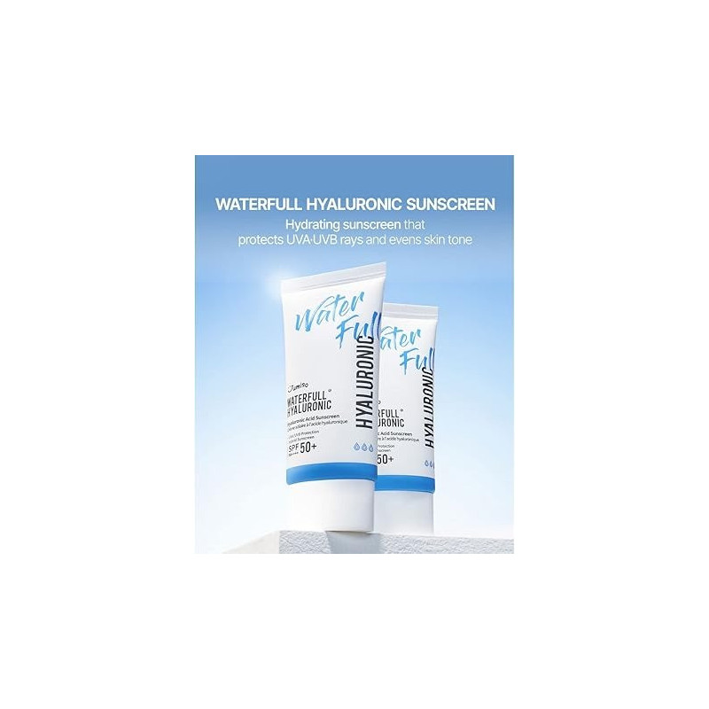 Jumiso Waterfull Hyaluronic Acid Sunscreen, Hyaluronic Acid Sunscreen, Uva/Uvb Protection, Hybrid Sunscreen, 50 Ml