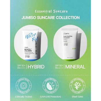Jumiso Waterfull Hyaluronic Acid Sunscreen, Hyaluronic Acid Sunscreen, Uva/Uvb Protection, Hybrid Sunscreen, 50 Ml