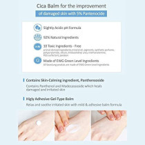 Etude House Soon Jung 5, Panthensoside Cica Balm, 40Ml, Hypoallergenic Skin Relaxing And Calming Mild Balm For Sensitive Skin, Panthenol And Madecassoside Heals Damaged And Irritated Skin