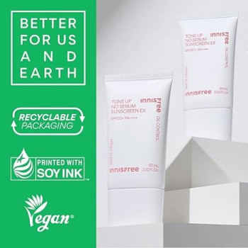 Innisfree Tone Up No Sebum Sunscreen, Spf35 Pa+++, 60 Ml