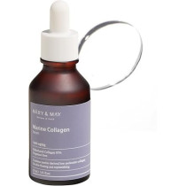 Mary And May Marine Collagen Serum, 95 Percentage Hydrolyzed Low Molecular Collagen For Skin Firming And Replenishing, Fragrance Free, 30 Ml