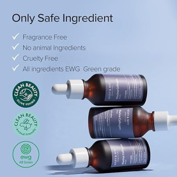 Mary And May Marine Collagen Serum, 95 Percentage Hydrolyzed Low Molecular Collagen For Skin Firming And Replenishing, Fragrance Free, 30 Ml