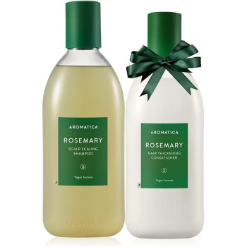 Aromatica Rosemary Scalp Scaling Shampoo And Hair Thickening Conditioner, 400ml Each