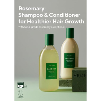 Aromatica Rosemary Scalp Scaling Shampoo And Hair Thickening Conditioner, 400ml Each
