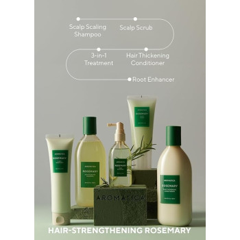 Aromatica Rosemary Scalp Scaling Shampoo And Hair Thickening Conditioner, 400ml Each