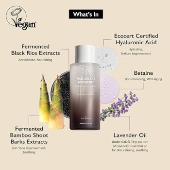 Haruharu Wonder The First Essence Black Rice Hyaluronic Toner, 150 ml