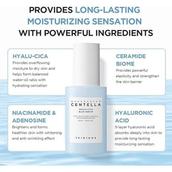 Skin1004 Madagascar Centella Hyalu-Cica, Blue Serum, 50 ml