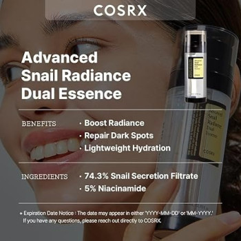 Cosrx Niacinamide Advanced Snail Radiance Dual Essence, 80 ml