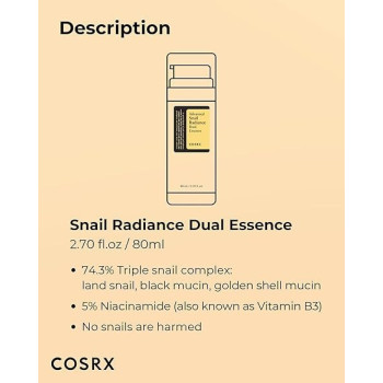 Cosrx Niacinamide Advanced Snail Radiance Dual Essence, 80 ml