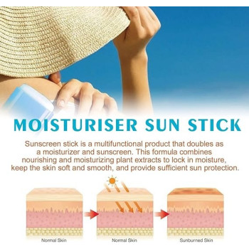 Isntree Hyaluronic Acid Airy Face Sunscreen Stick Spf 50+ Pa++++ With 8 Types Of Hyaluronic Acid, 3 Pcs