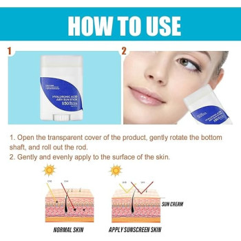 Isntree Hyaluronic Acid Airy Face Sunscreen Stick Spf 50+ Pa++++ With 8 Types Of Hyaluronic Acid, 3 Pcs