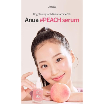 Anua Peach 70 Percent Niacinamide Skin Brightening Face Serum, 30 ml