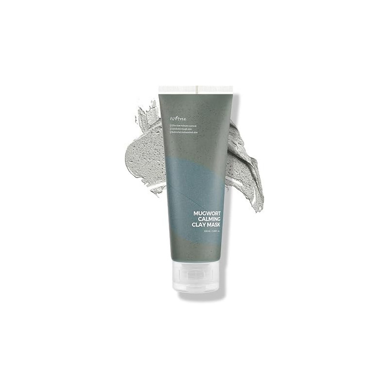 Isntree Real Mugwort Clay Beauty Face Mask For Rough Skin, 100 ml