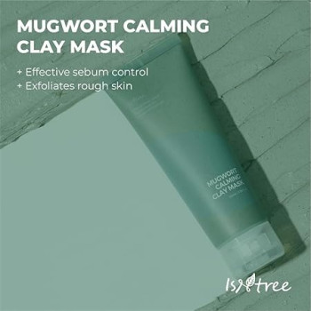 Isntree Real Mugwort Clay Beauty Face Mask For Rough Skin, 100 ml