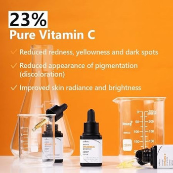 Isntree Hyper Pure Vitamin C 23 Serum Vitamin E, Panthenol For Smooth And Brightens Skin, 20 ml