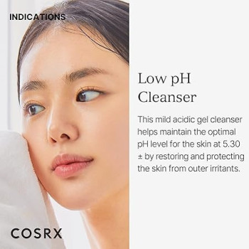 Cosrx Good Morning Low-Ph Gel Cleanser For Dry, Dull And Uneven Texture Skin, 150 ml