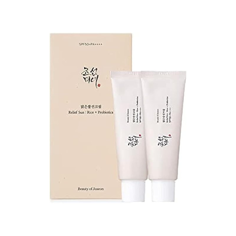 Beauty Of Joseon Sunscreen Rice Plus Probiotics Supplement, Pack Of 2, 50 ml Each