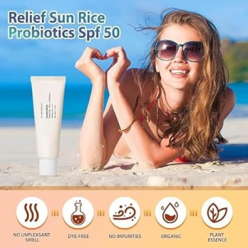 Beauty Of Joseon Sunscreen Rice Plus Probiotics Supplement, Pack Of 2, 50 ml Each