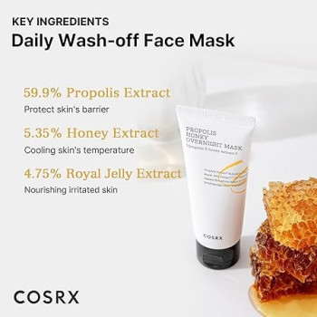 Cosrx Full Fit Propolis Honey Overnight Facial Mask, 60 ml