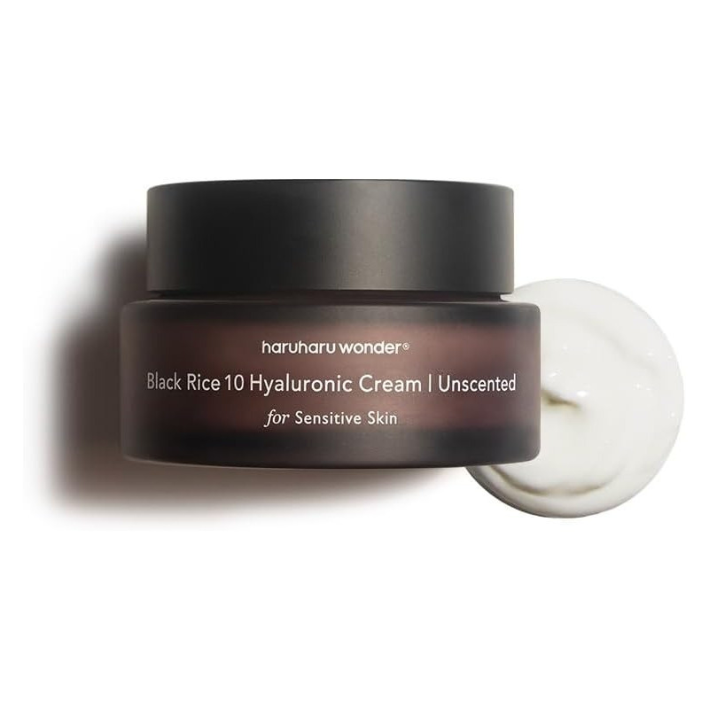 Haruharu Wonder Black Rice 10 Hyaluronic Cream For Sensitive Skin, Unscented, 50 ml