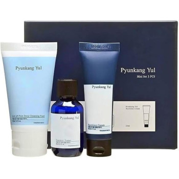 Pyunkang Yul Beauty Skincare Set, Yesstyle Exclusive Facial Skin Care Travel Kit For Women And Men, A Gift Mini Beauty Travel Set 3 Pcs