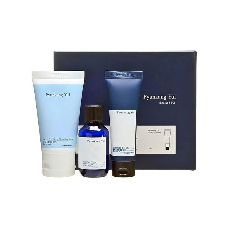 Pyunkang Yul Beauty Skincare Set, Yesstyle Exclusive Facial Skin Care Travel Kit For Women And Men, A Gift Mini Beauty Travel Set 3 Pcs