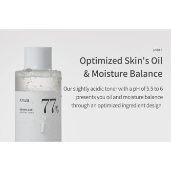 Anua Heartleaf 77 Percent Soothing Toner Optimized Skin Oil And Moisture Balance, 250 ml