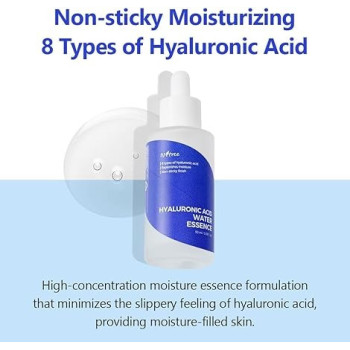 Isntree 8 Types Of Hyaluronic Acid Deep Hydrating Face Water Essence, 50 ml