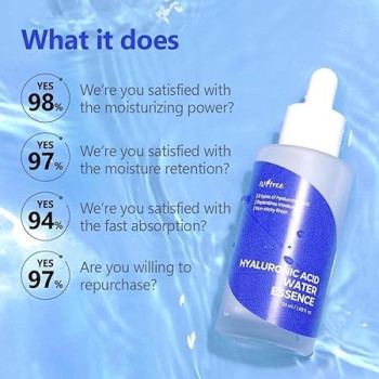 Isntree 8 Types Of Hyaluronic Acid Deep Hydrating Face Water Essence, 50 ml
