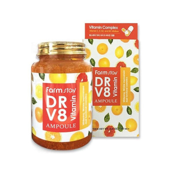 Farm stay All In One Dr V8 Vitamin Ampoule Multi Vitamin Ampoule Vitamin C, E, B5, B3