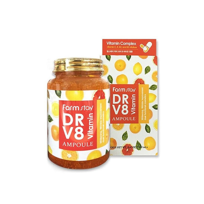 Farm stay All In One Dr V8 Vitamin Ampoule Multi Vitamin Ampoule Vitamin C, E, B5, B3