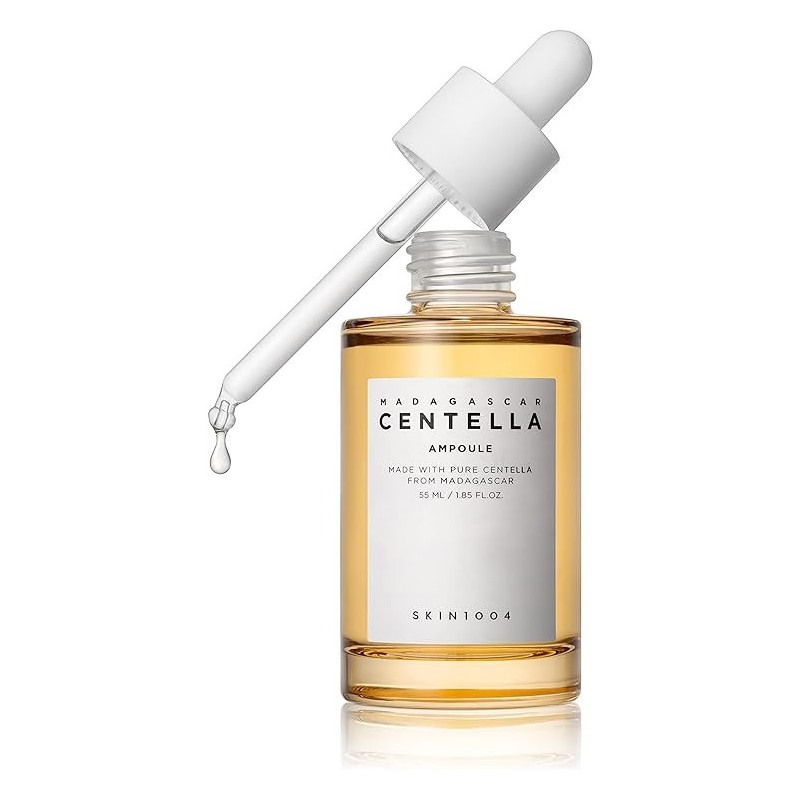 Skin1004 Madagascar Centella Asiatica Ampoule Facial Serum For Soothing Sensitive And Acne-Prone Skin, 55 ml