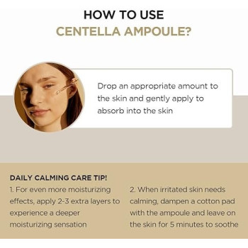 Skin1004 Madagascar Centella Asiatica Ampoule Facial Serum For Soothing Sensitive And Acne-Prone Skin, 55 ml
