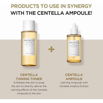Skin1004 Madagascar Centella Asiatica Ampoule Facial Serum For Soothing Sensitive And Acne-Prone Skin, 55 ml