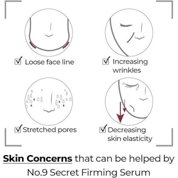 Numbuzin No.9 Secret Firming Serum Peptide, Wrinkle Care, Aging Skin, Niacinamide, Hyaluronic Acid Korean Skin Care For Face, 50 ml