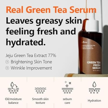 Isntree Green Tea Fresh Sebum Control Serum For Oily Skin, 50 ml