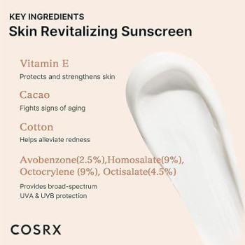Cosrx Vitamin E Vitalizing Sunscreen Spf 50+ Broad Spectrum, 50 ml