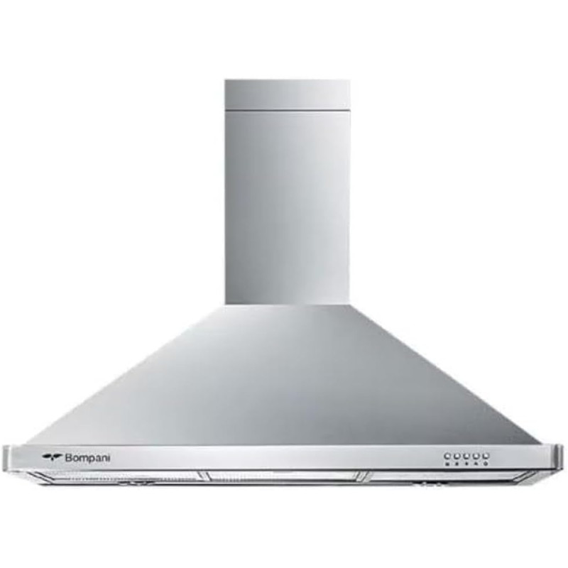 Bomapni 60Cm Wall Chimney Hood With 3 Spin Motor, Double Stainless Steel Chimneys, Advanced Filtration System With Carbon And Aluminum Filters, Chimney60ST, Silver, 1 Year Warranty