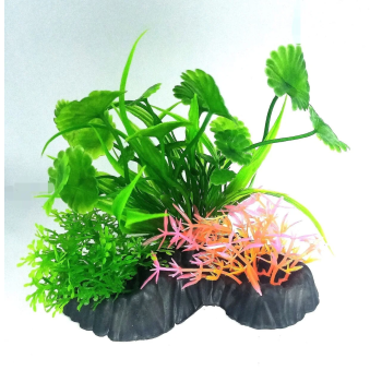 Aquarium Plastic Plant - M512-W13 x H13 Cm, (6Pcs/Pack)