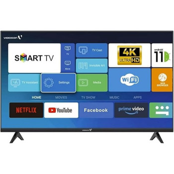 Videocon 40 Inch Edgeless Full Hd Android 14 Smart TV Google Play, Netflix, Youtube, Wifi, E40EL1100