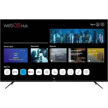 Videocon 65 Inch 4K Uhd Powered By Lg Webos Edgeless Tv With Magic Remote Dolby Audio And Wall Mount, E65ElWO1100