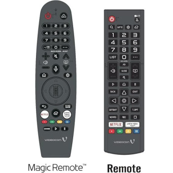 Videocon 65 Inch 4K Uhd Powered By Lg Webos Edgeless Tv With Magic Remote Dolby Audio And Wall Mount, E65ElWO1100