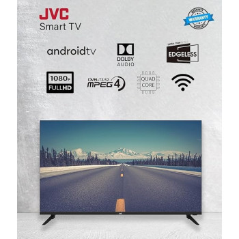 JVC 43 Inch Edgeless Full Hd Android 14 Smart Tv With Bluetooth, Dolby Audio LT-43N5105